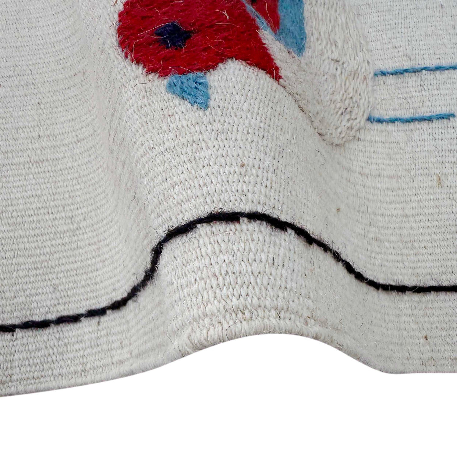 Hand Knotted Embroidery Kelim 3' 2" x 5' 0" ft / 97 x 153 cm - No. G37361