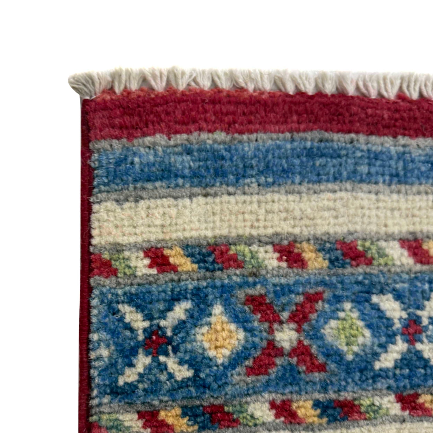 Hand Knotted Khurjeen Oriental Runner Rug 1' 10" x 5' 11" ft / 57 x 180 cm - No. G37554