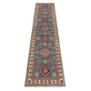 Handmade Kazak Area Runner Rug 2' 6" x 9' 9" ft / 76 x 298 cm - No. G37555