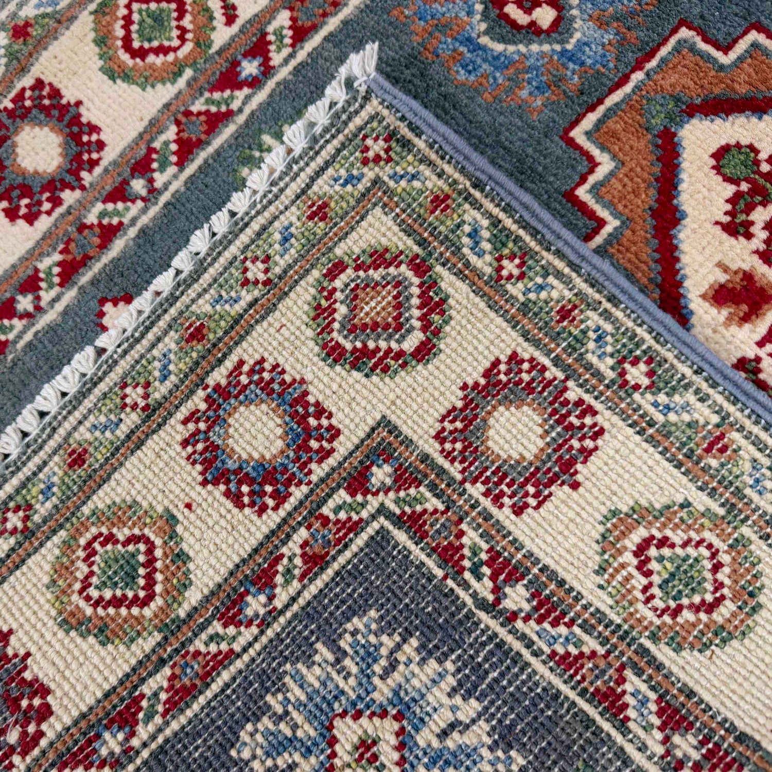 Handmade Kazak Area Runner Rug 2' 6" x 9' 9" ft / 76 x 298 cm - No. G37555