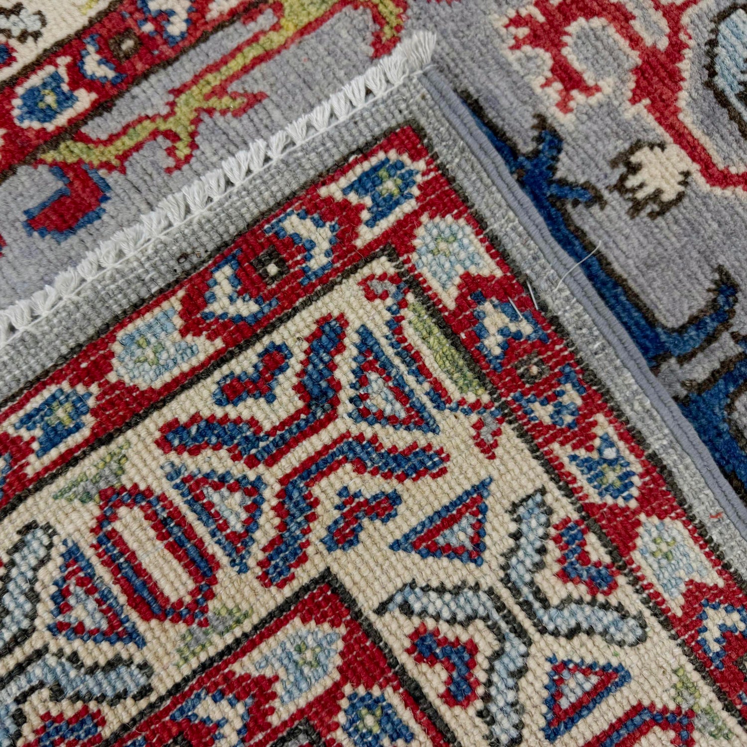 Multi Color Kazak Runner Rug 2' 7" x 6' 5" ft / 80 x 195 cm - No. G37556