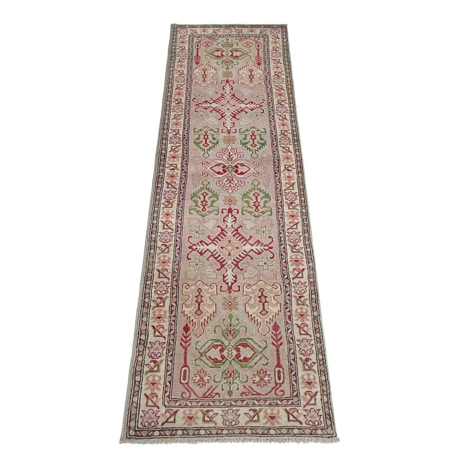 Oriental Kazak Runner Rug 2' 5" x 10' 2" ft / 74 x 311 cm - No. G37559