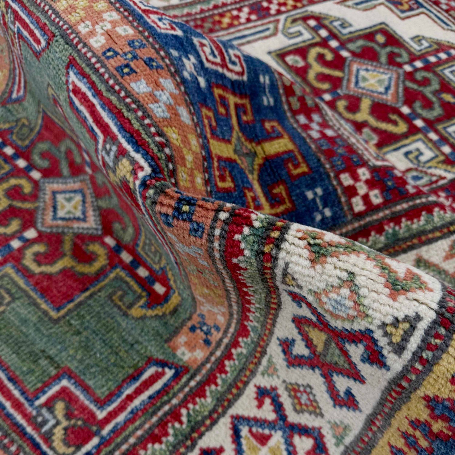 Multi Color Kazak Runner Rug 2' 5" x 10' 2" ft / 77 x 295 cm - No. G37561