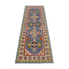 Hand Knotted Kazak Oriental Runner Rug 2' 0" x 6' 0" ft / 62 x 183 cm - No. G37563