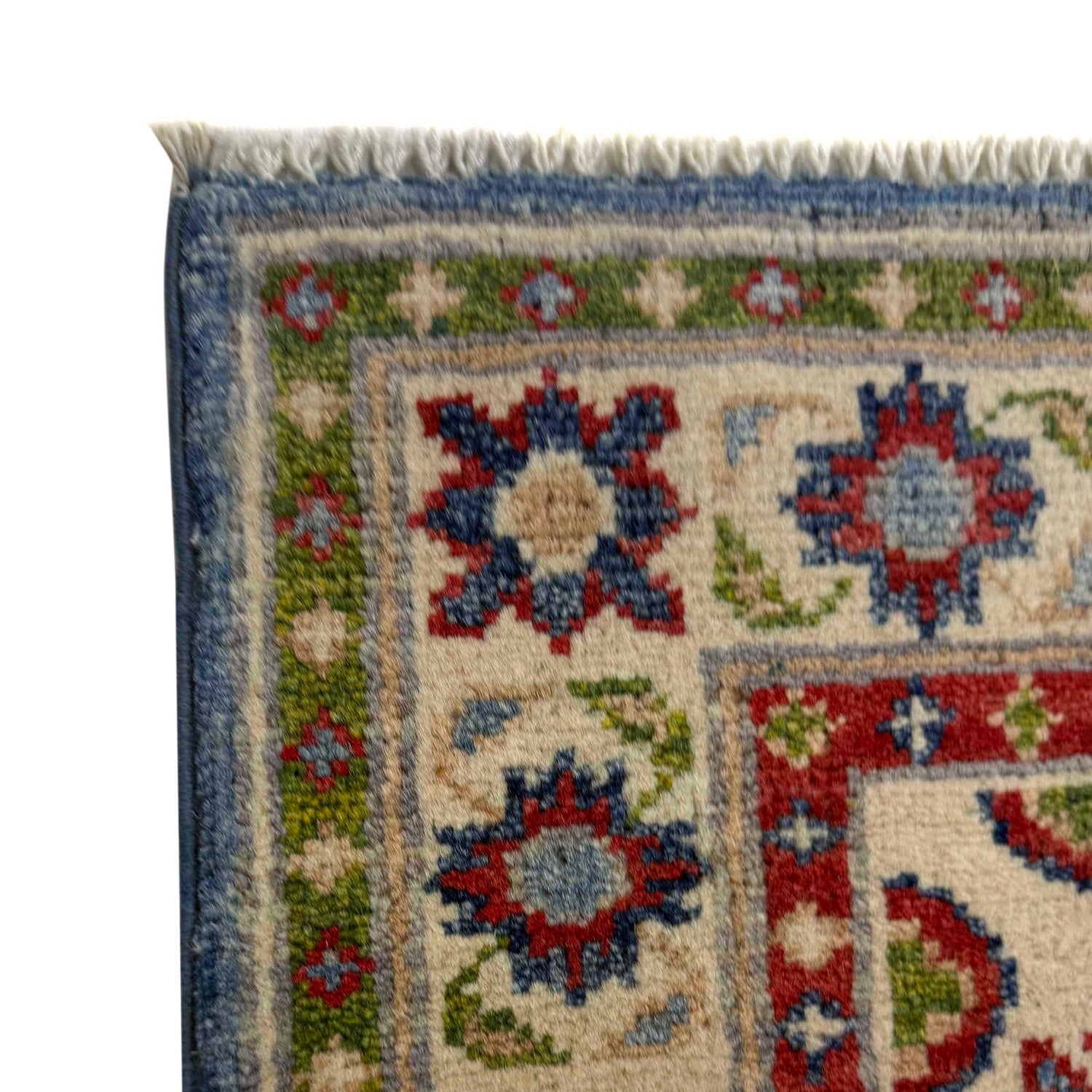 Hand Knotted Kazak Oriental Runner Rug 2' 0" x 6' 0" ft / 62 x 183 cm - No. G37563