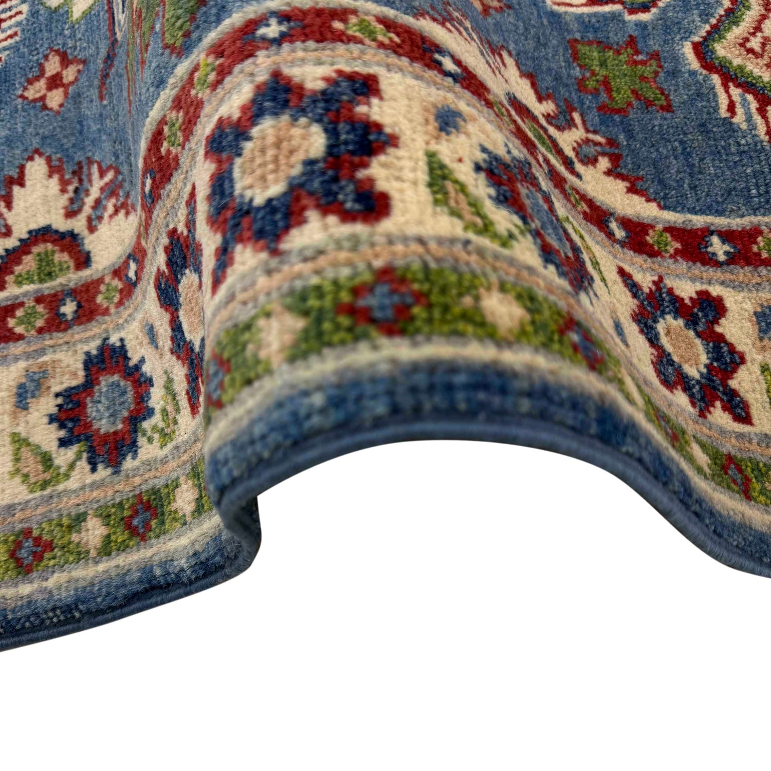 Hand Knotted Kazak Oriental Runner Rug 2' 0" x 6' 0" ft / 62 x 183 cm - No. G37563