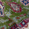Green Color Kazak Runner Rug 2' 8" x 9' 11" ft / 82 x 301 cm - No. G37570