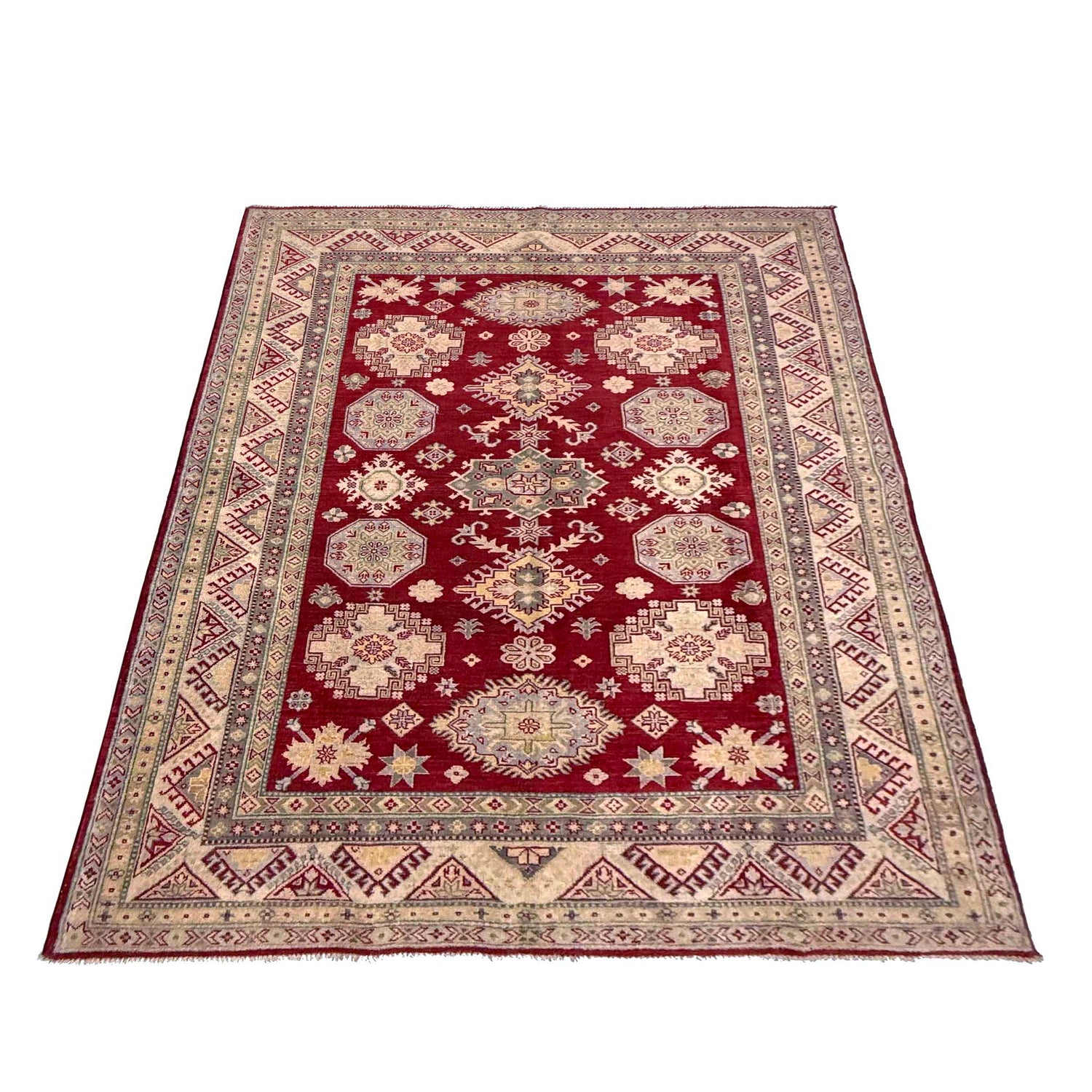 Oriental Kazak Rug 6' 8" x 9' 8" ft / 203 x 295 cm - No. G37572