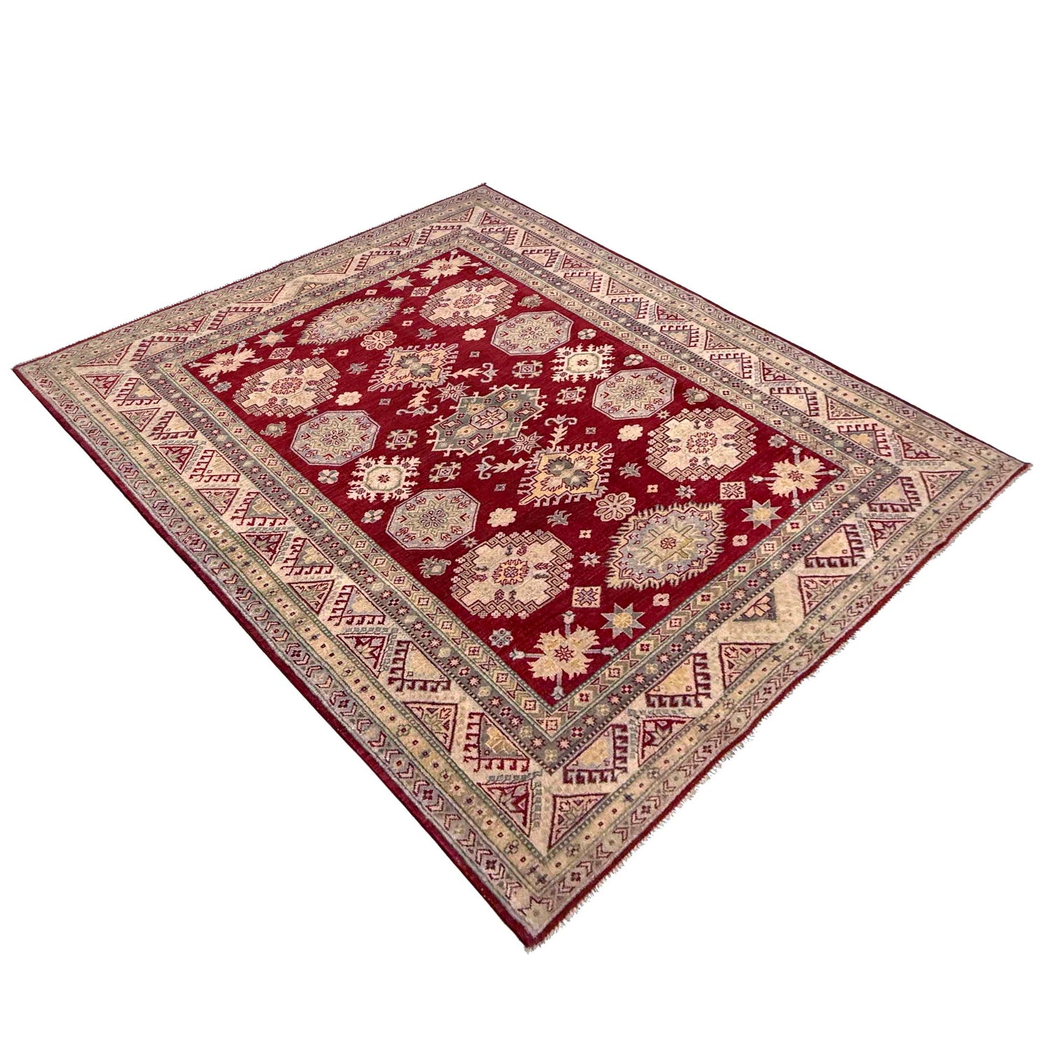 Oriental Kazak Rug 6' 8" x 9' 8" ft / 203 x 295 cm - No. G37572
