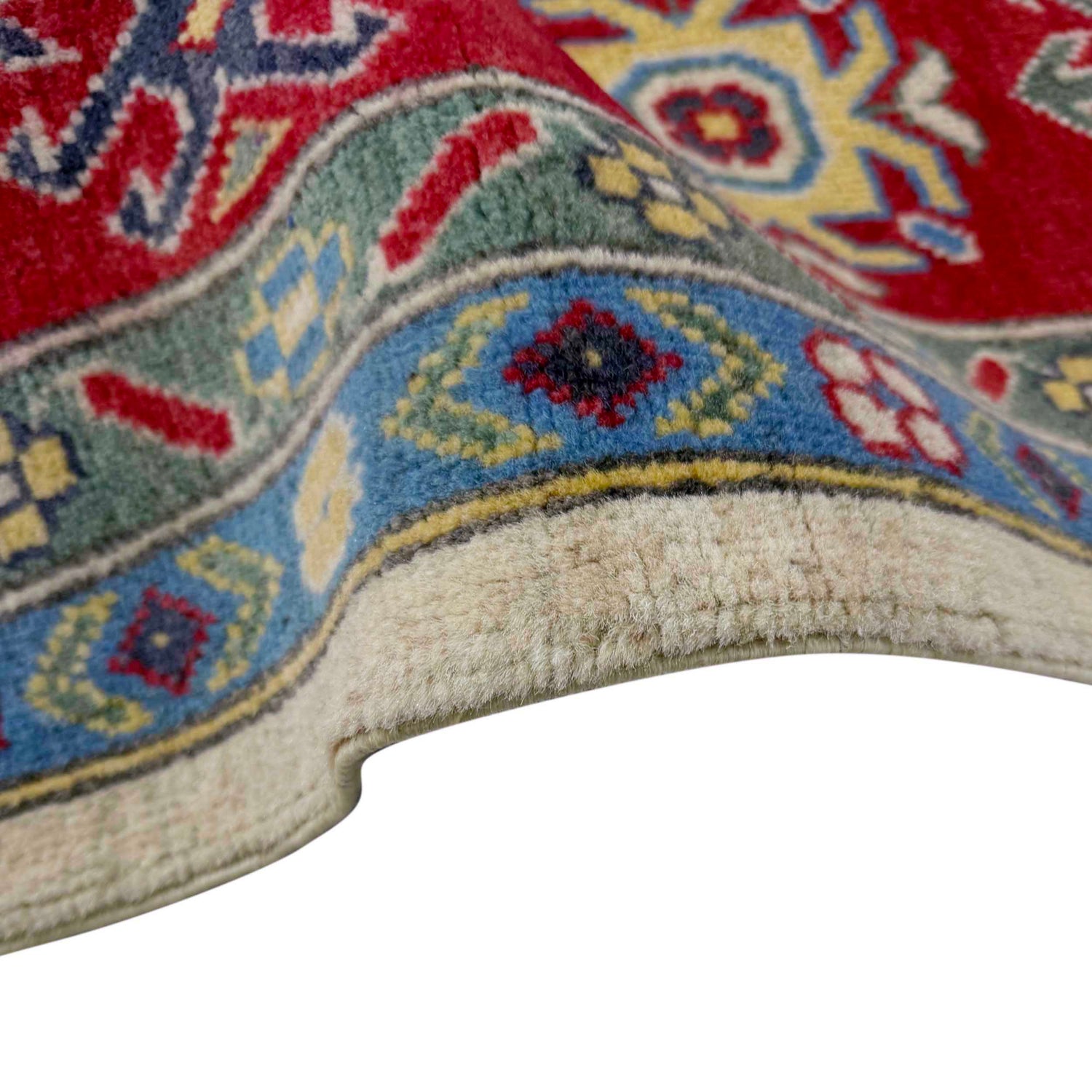 Beige Color Kazak Rug 6' 6" x 10' 0" ft / 197 x 305 cm - No. G37573