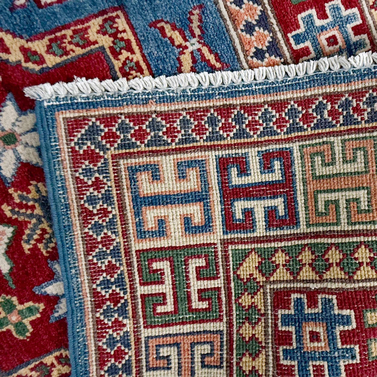 Hand knotted Kazak Rugs 4' 0" x 6' 6" ft / 123 x 198 cm - No. G37575