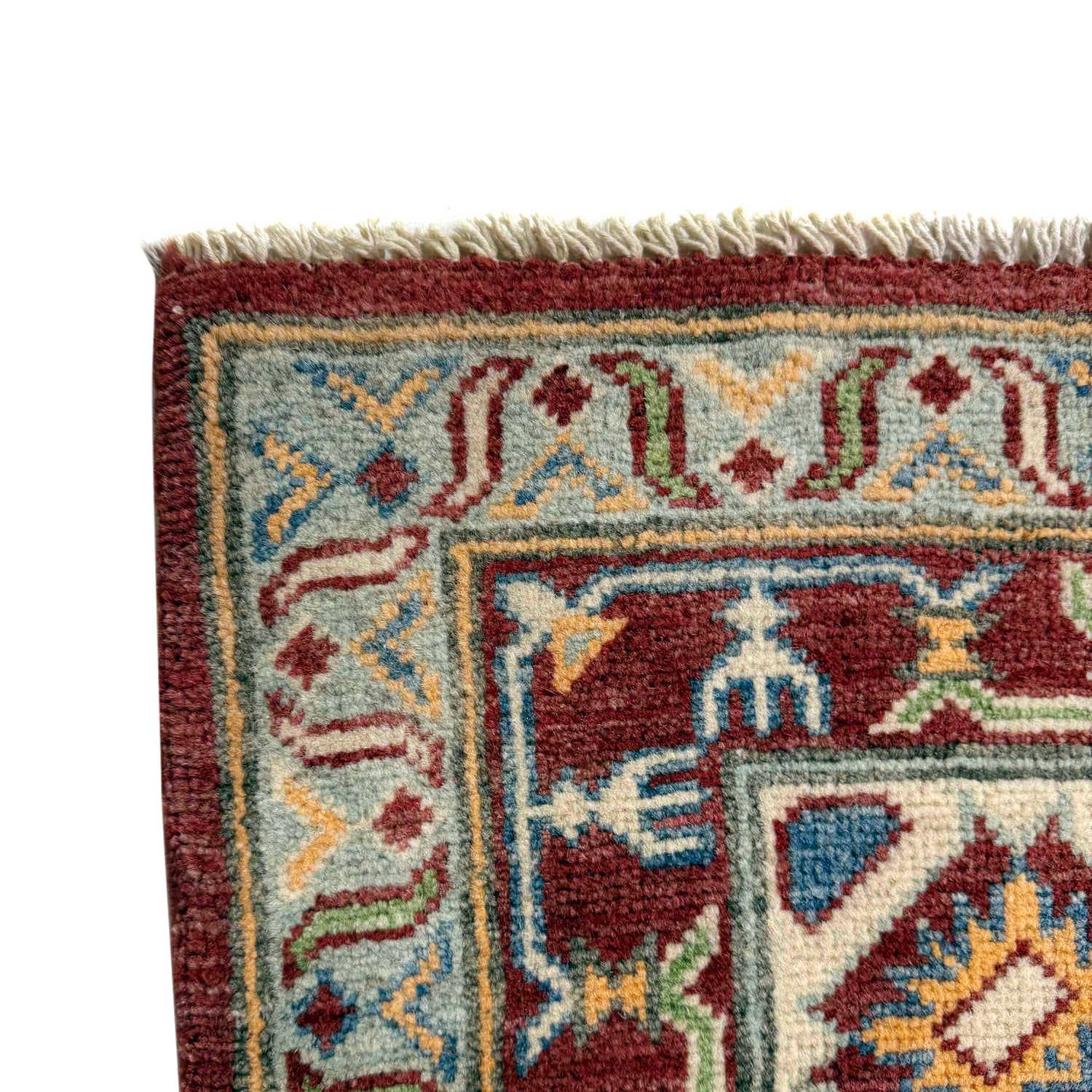 Handmade Kazak Area Rug 6' 7" x 9' 11" ft / 200 x 302 cm - No. G37578