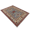 Handmade Kazak Area Rug 4' 0" x 6' 1" ft / 122 x 186 cm - No. G37579