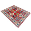Hand knotted Kazak Carpet 5' 0" x 6' 6" ft / 152 x 199 cm - No. G37580