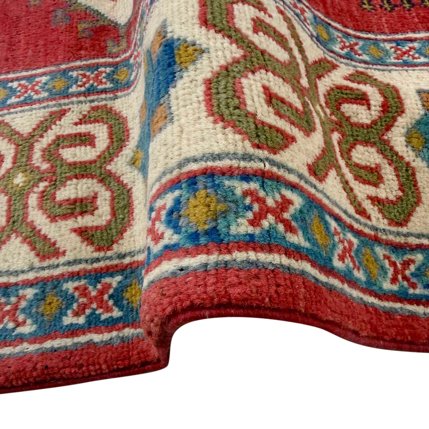 Hand knotted Kazak Carpet 5' 0" x 6' 6" ft / 152 x 199 cm - No. G37580