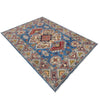 Handmade Kazak Area Rug 5' 0" x 6' 11" ft / 152 x 211 cm - No. G37581