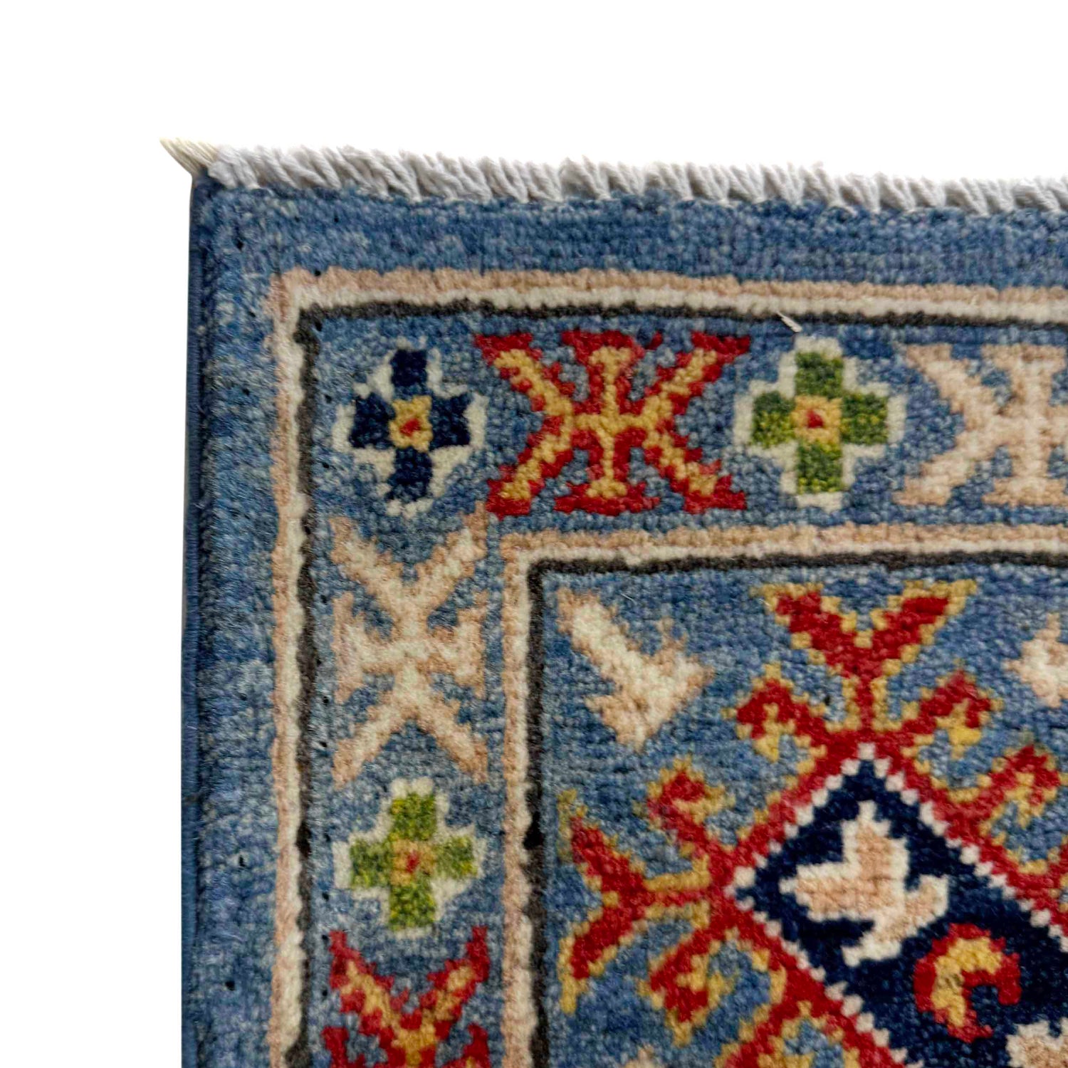 Handmade Kazak Area Rug 5' 0" x 6' 11" ft / 152 x 211 cm - No. G37581