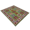 Green Color Kazak Rug 4' 11" x 6' 4" ft / 149 x 194 cm - No. G37583