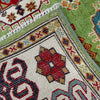 Green Color Kazak Rug 4' 11" x 6' 4" ft / 149 x 194 cm - No. G37583