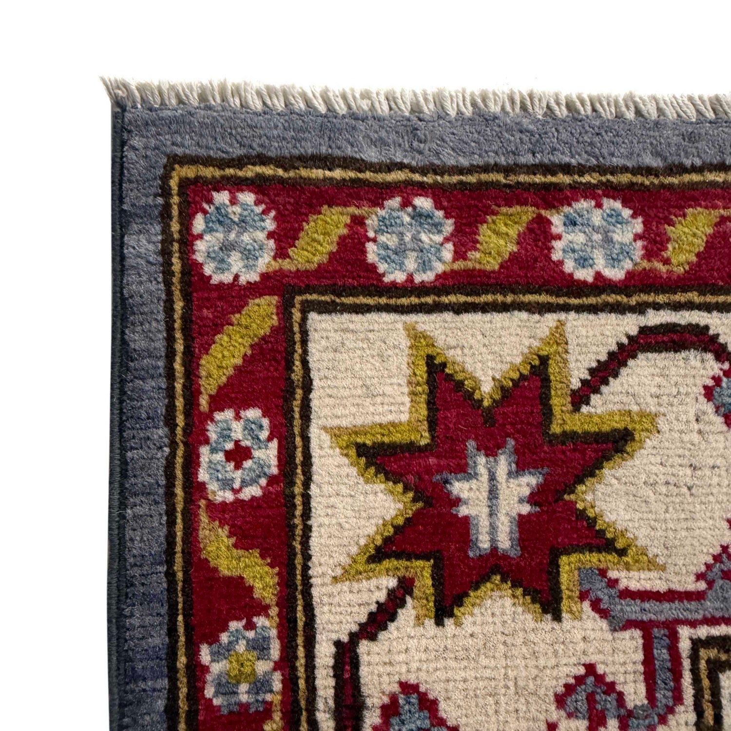 Hand Knotted Kazak Oriental Rug 4' 9" x 6' 11" ft / 146 x 210 cm - No. G37585