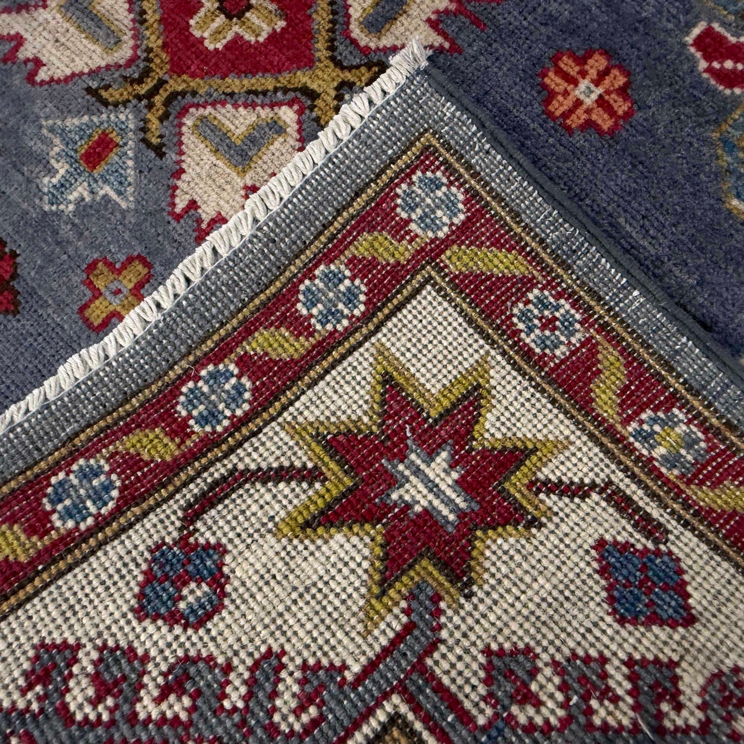Hand Knotted Kazak Oriental Rug 4' 9" x 6' 11" ft / 146 x 210 cm - No. G37585