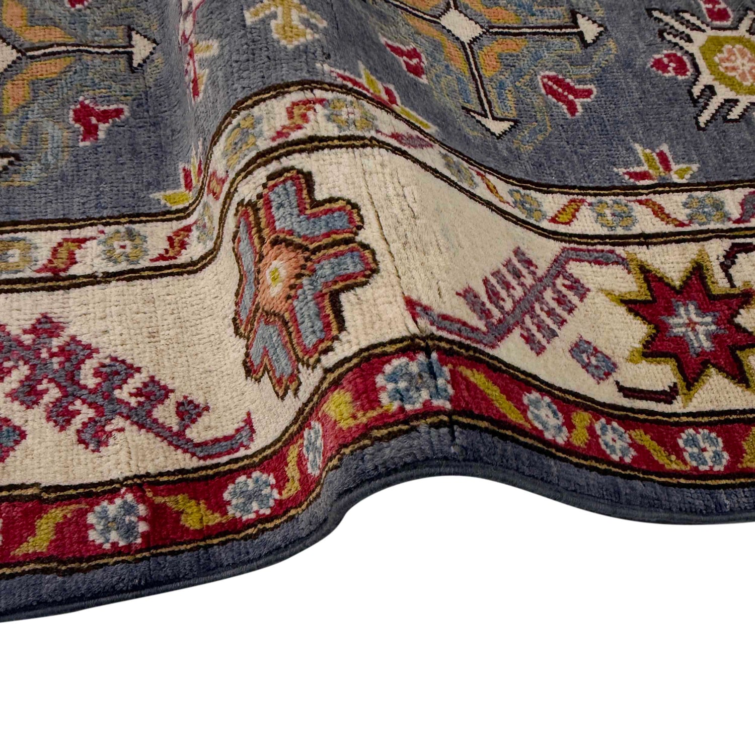 Hand Knotted Kazak Oriental Rug 4' 9" x 6' 11" ft / 146 x 210 cm - No. G37585