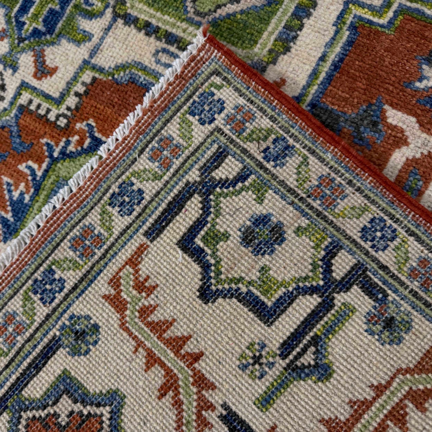Handmade Persian Design Heriz Carpet 5' 1" x 7' 0" ft / 155 x 213 cm - No. G37586