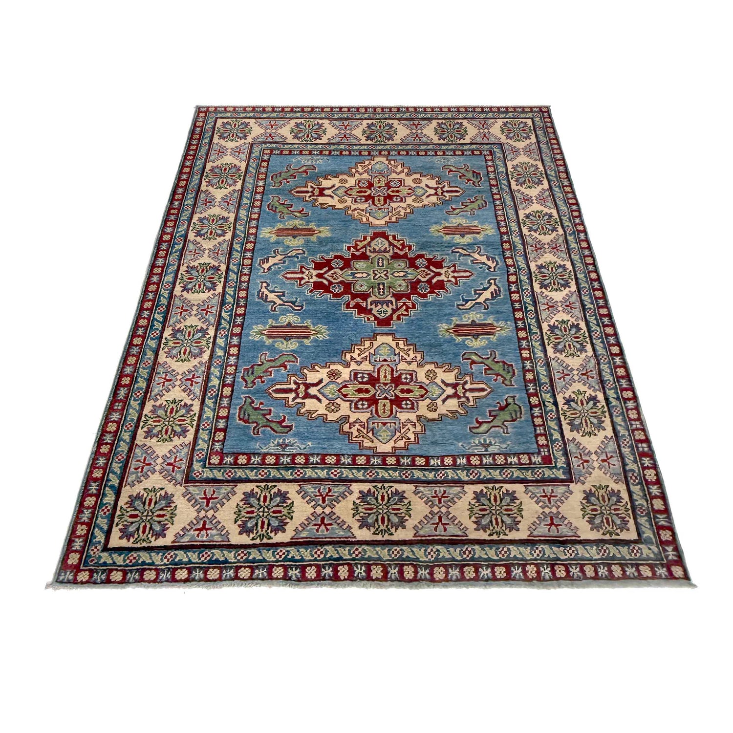 Hand knotted Kazak Rugs 4' 11" x 6' 9" ft / 149 x 205 cm - No. G37588