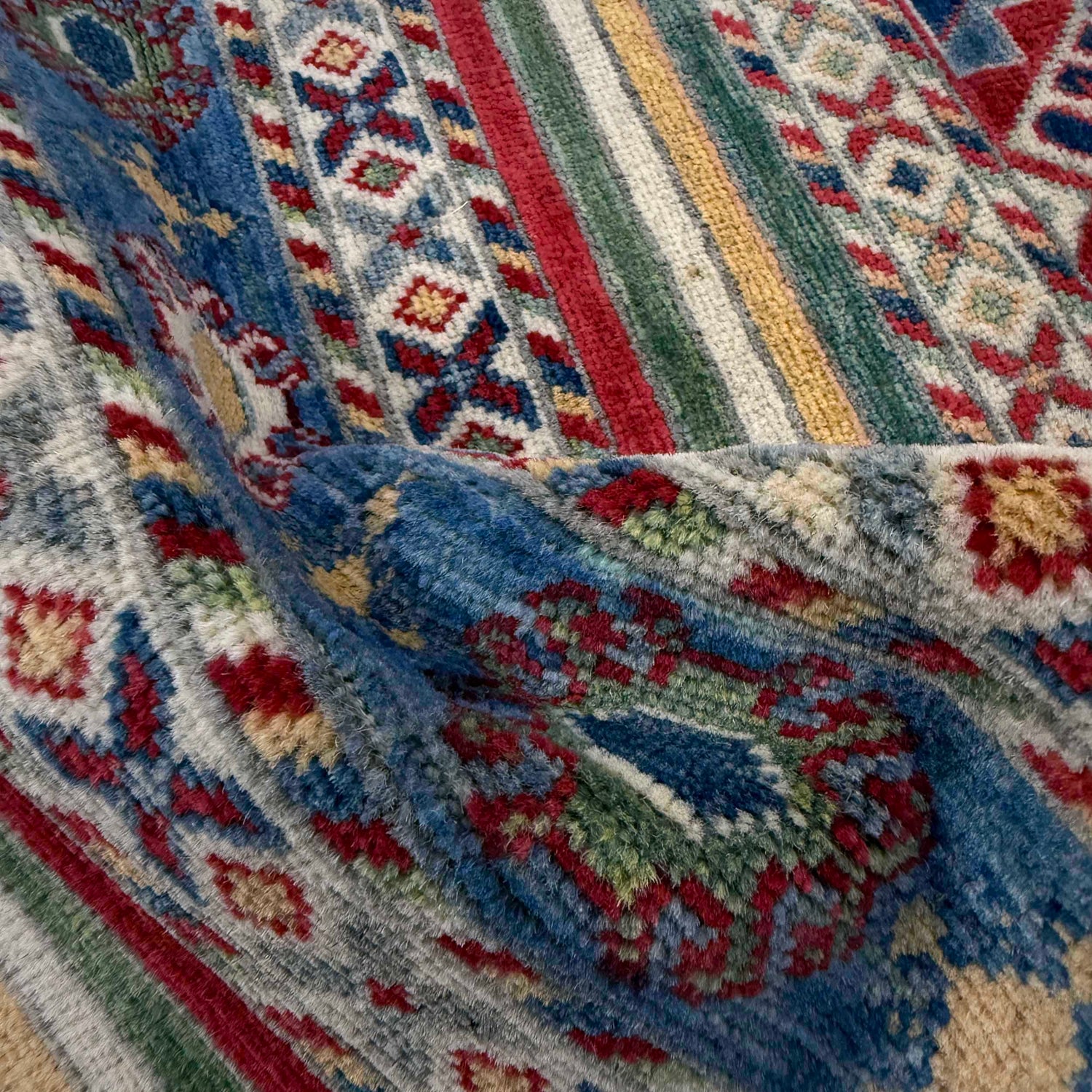 Hand Knotted Persian Style Khurjin Runner Rug 1' 10" x 5' 10" ft / 57 x 179 cm - No. G37589