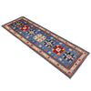 Hand knotted Kazak Runner Carpet 2' 1" x 6' 1" ft / 63 x 185 cm - No. G37591