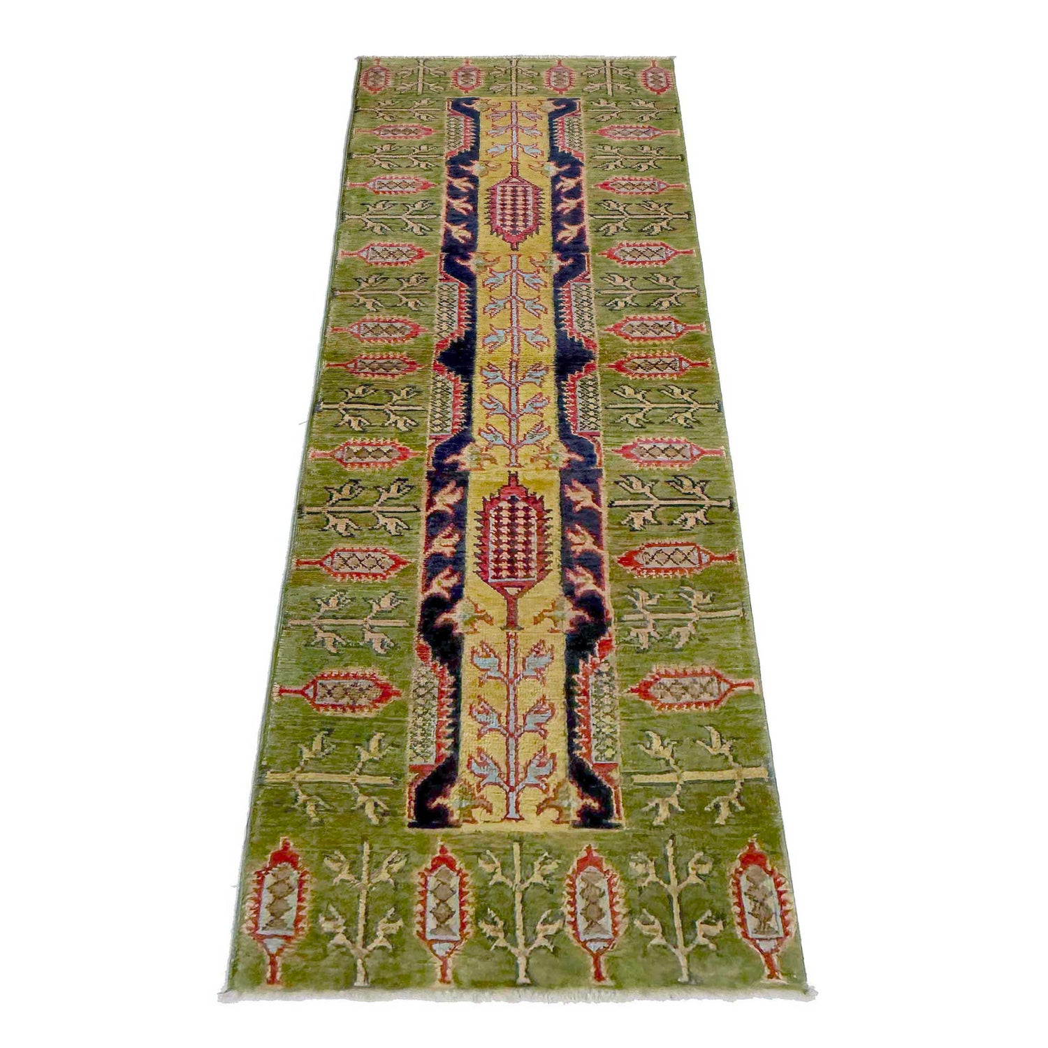 Hand knotted Kazak Runner Rugs 1' 11" x 6' 3" ft / 59 x 190 cm - No. G37593