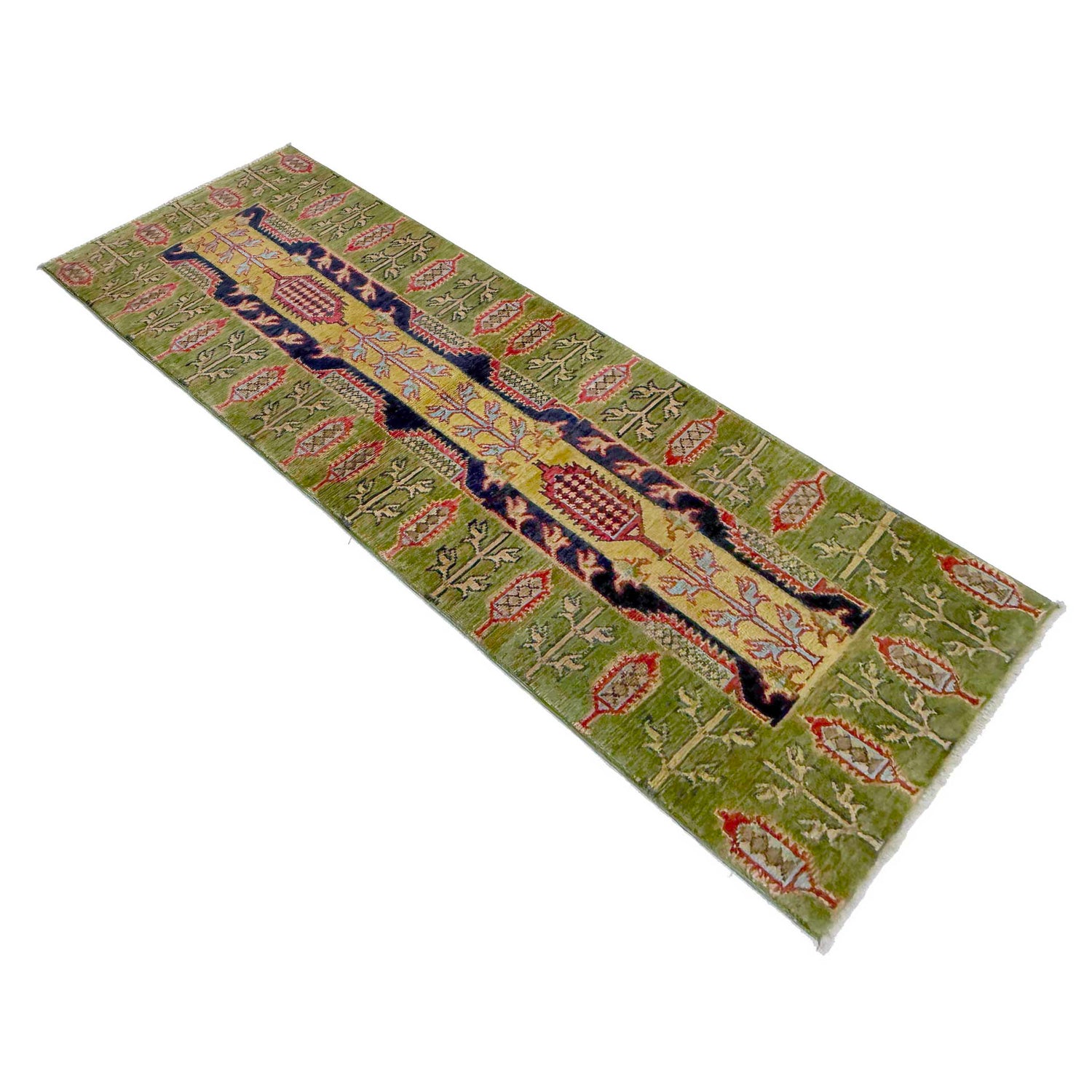 Hand knotted Kazak Runner Rugs 1' 11" x 6' 3" ft / 59 x 190 cm - No. G37593
