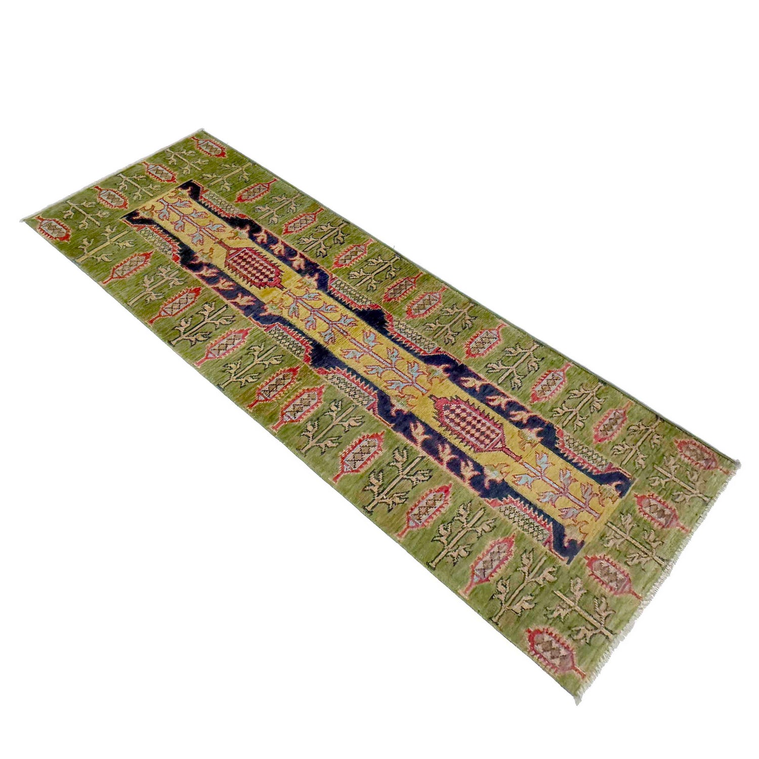 Hand knotted Kazak Runner Rugs 1' 11" x 6' 3" ft / 59 x 190 cm - No. G37593