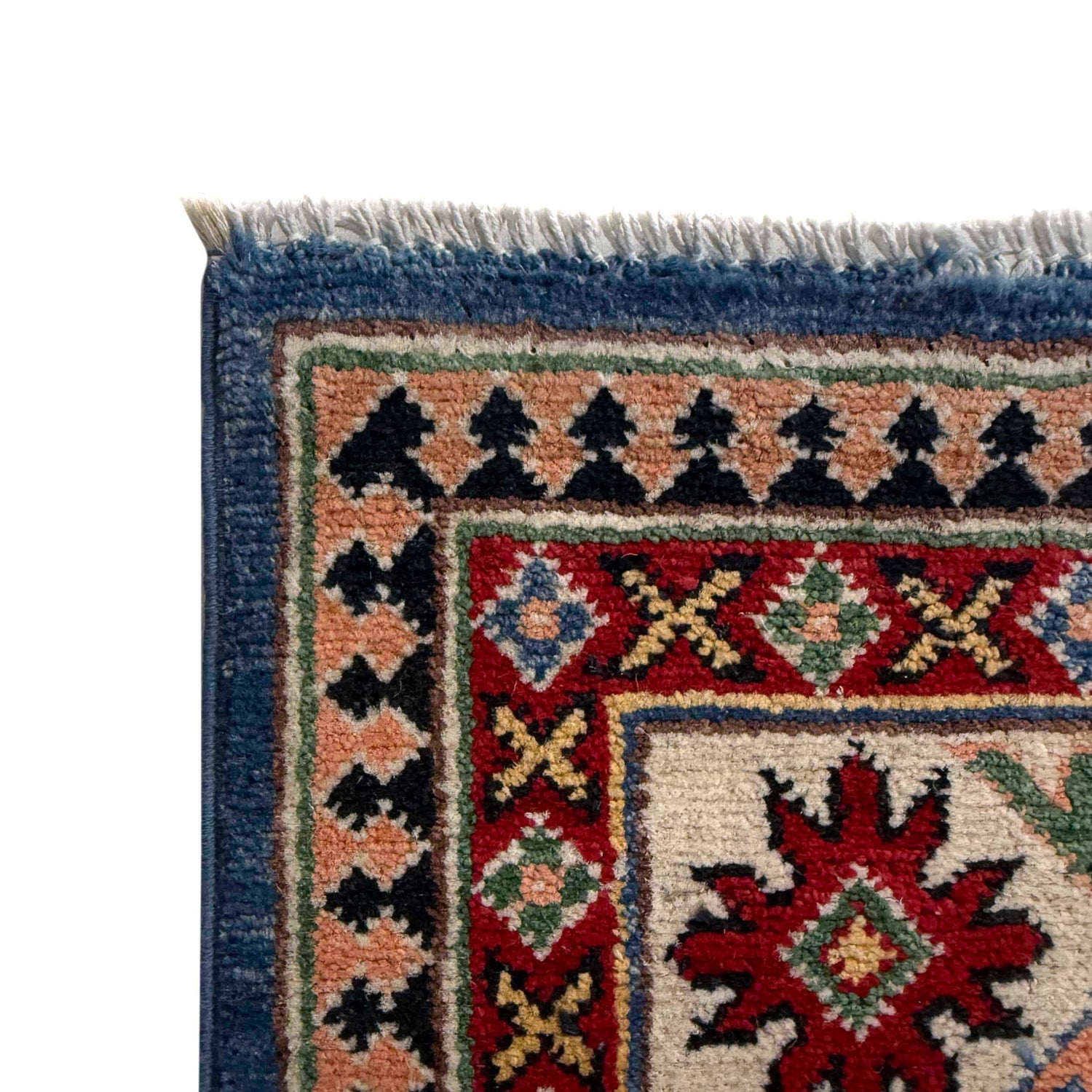Hand knotted Kazak Carpet 4' 10" x 7' 3" ft / 147 x 220 cm - No. G37597
