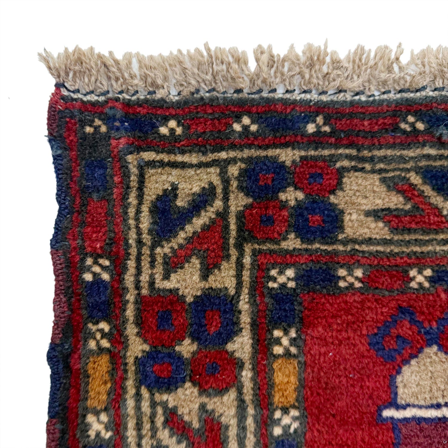 Small Prayer Carpet 2' 10" x 3' 9" ft / 87 x 115 cm - No. G37682