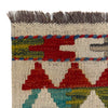Multi Color ful Flat-Weave Wool Kilim 3' 1" x 5' 9" ft / 95 x 174 cm - No. G38576