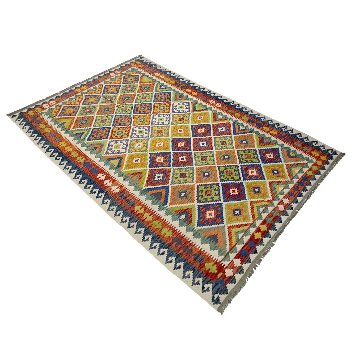 Medium Size Chobi Kilim 6' 9" x 10' 2" ft / 205 x 309 cm - No. G38826