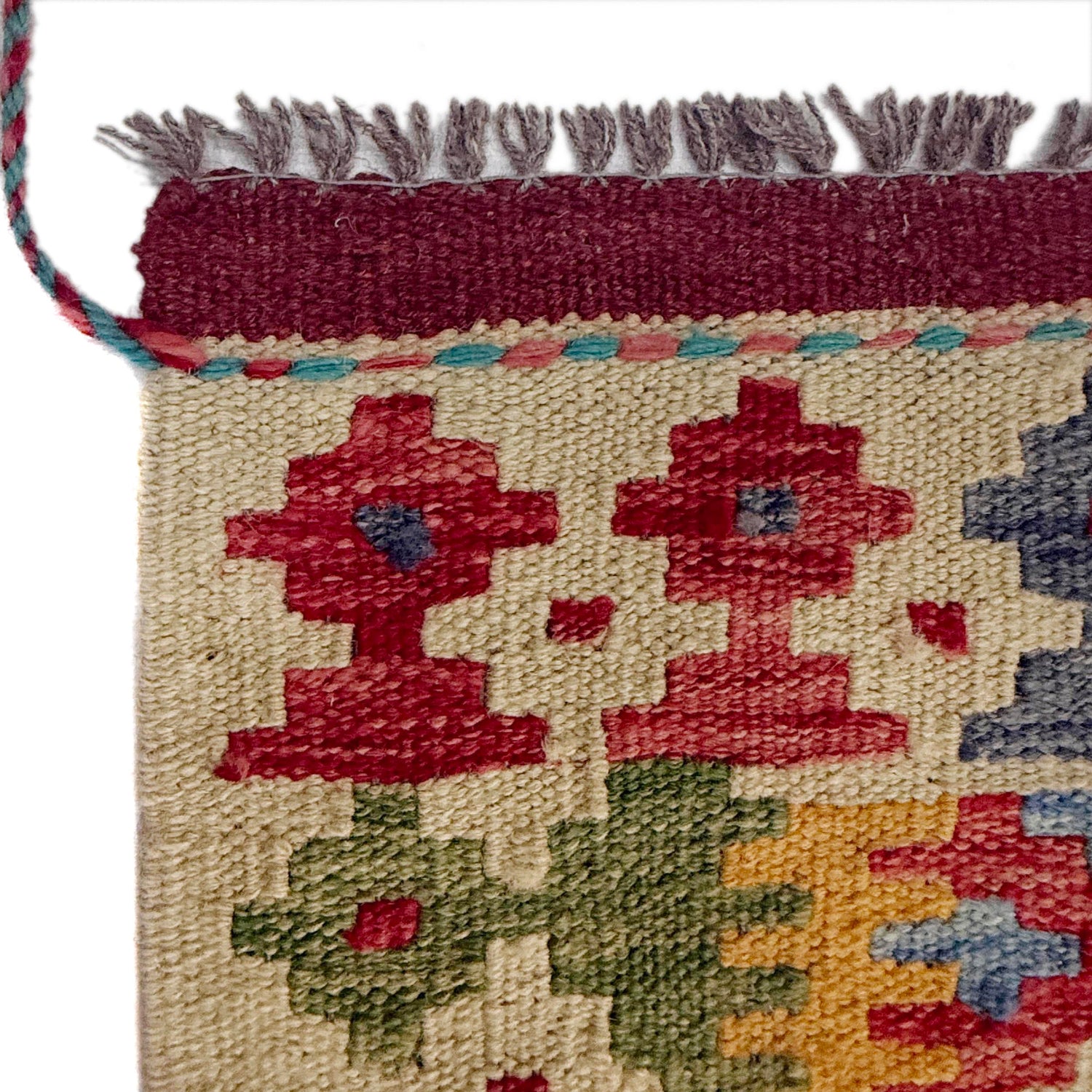 Hand Knotted Flatweave Kilim 6' 11" x 9' 6" ft / 212 x 290 cm - No. G38828
