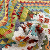 Hand Made Afghan Kilim 6' 8" x 9' 3" ft / 204 x 281 cm - No. G38831