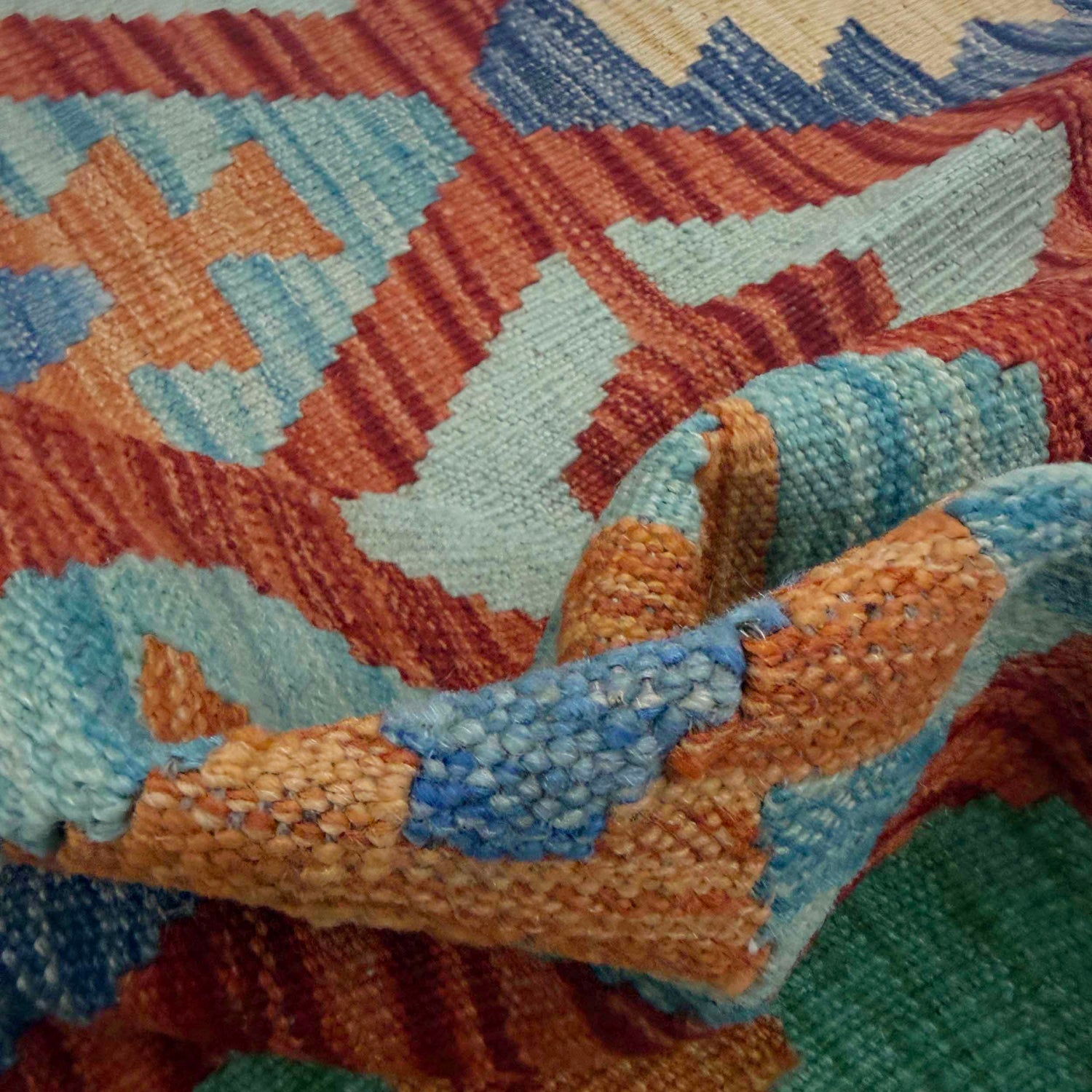 Handmade Vegetable Kelim 2' 7" x 4' 1" ft / 80 x 124 cm - No. G38833