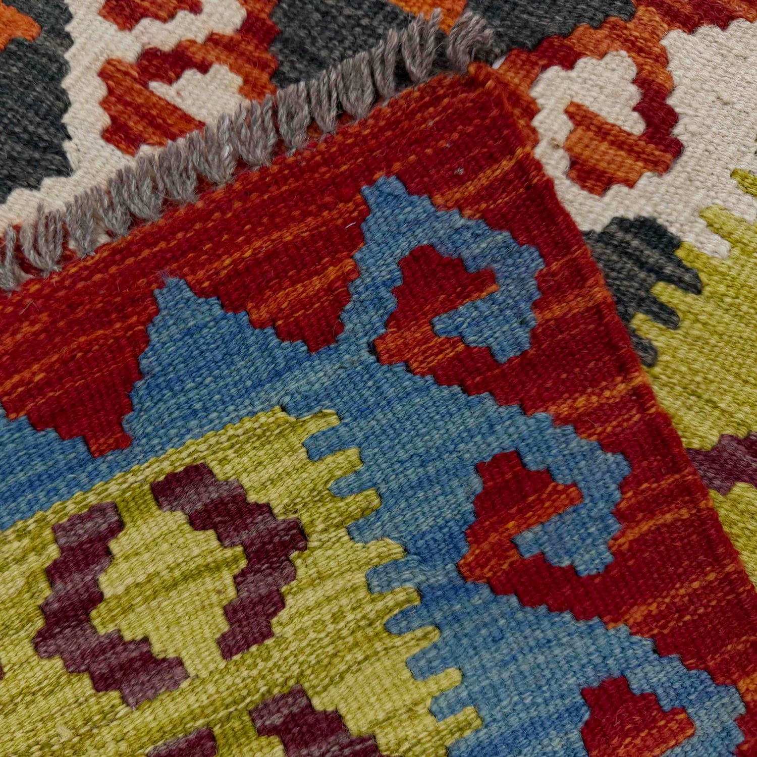 Handmade Vegetable Kelim Runner 2' 7" x 9' 5" ft / 80 x 288 cm - No. G38834