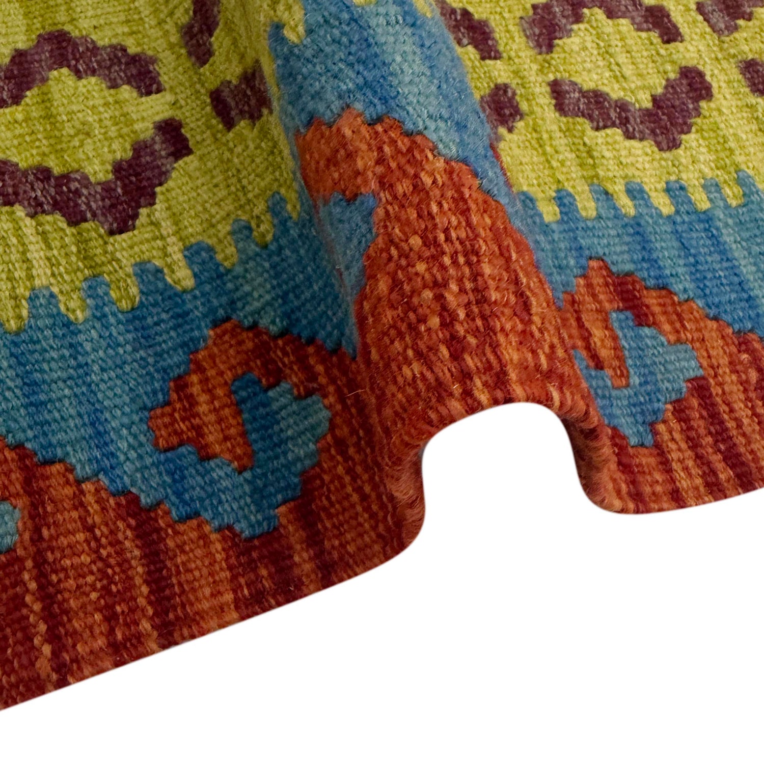 Handmade Vegetable Kelim Runner 2' 7" x 9' 5" ft / 80 x 288 cm - No. G38834