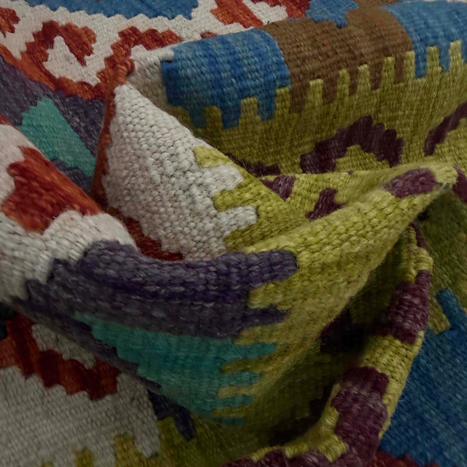 Handmade Vegetable Kelim Runner 2' 7" x 9' 5" ft / 80 x 288 cm - No. G38834