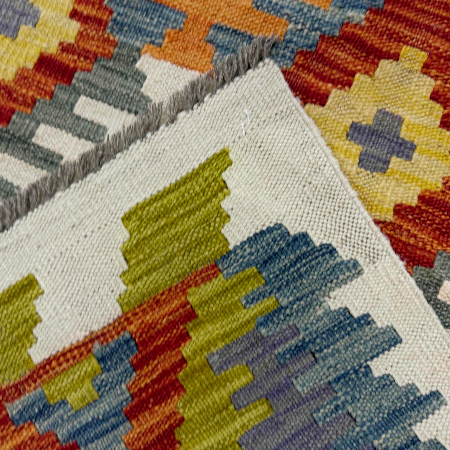 Handmade Vegetable Kilim 6' 7" x 9' 5" ft / 200 x 288 cm - No. G38839