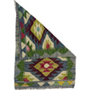 Hand Woven Wool Kelim 2' 0" x 2' 11" ft / 60 x 89 cm - No. G38848