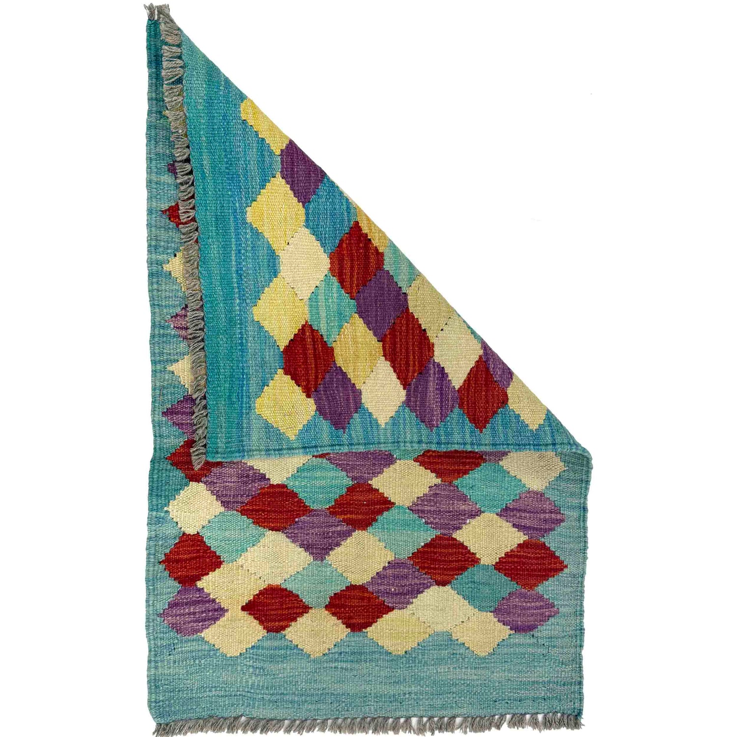Small Size Chobi Kilim 1' 10" x 2' 11" ft / 57 x 88 cm - No. G38862