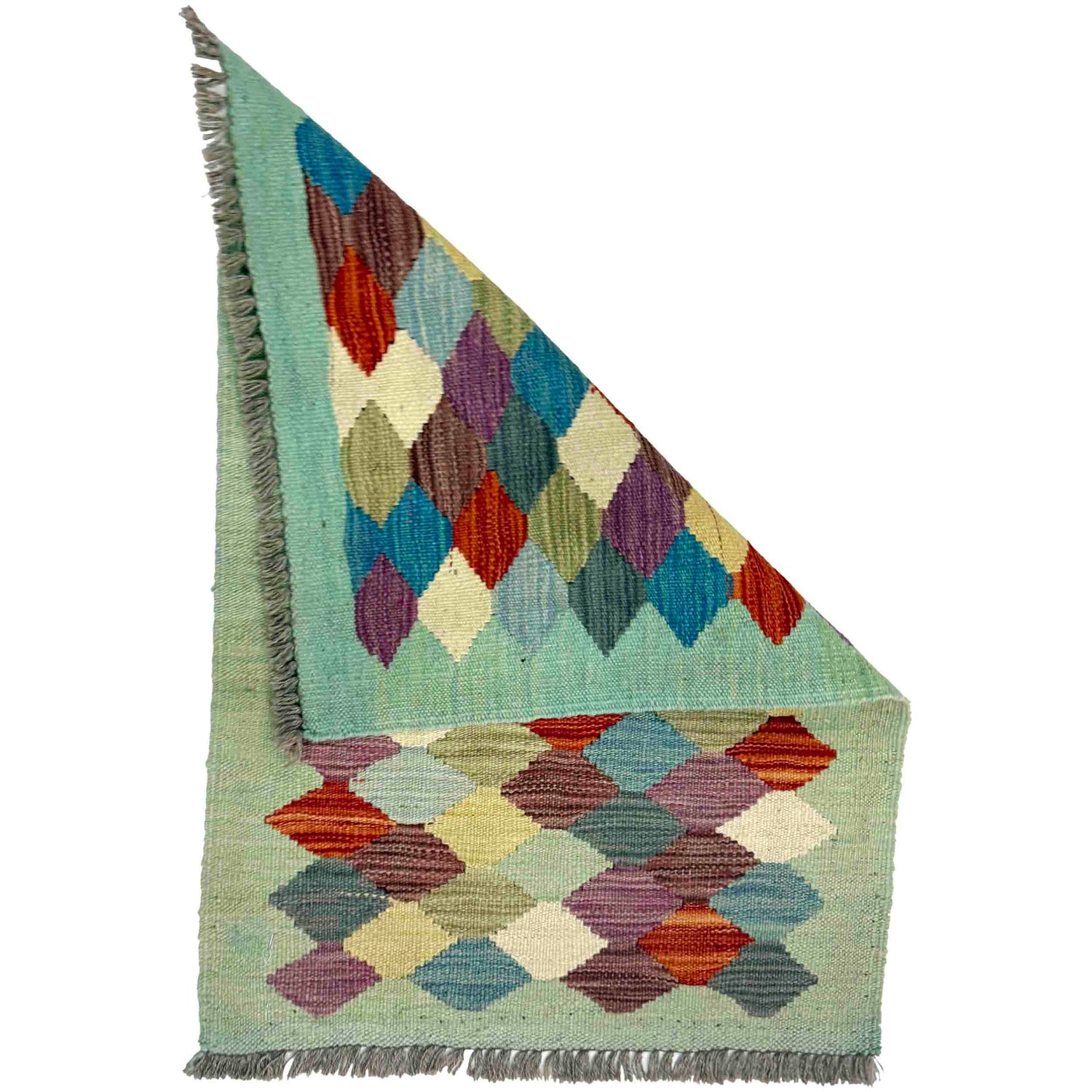 Hand Knotted Flatweave Kilim 1' 11" x 2' 9" ft / 58 x 83 cm - No. G38863