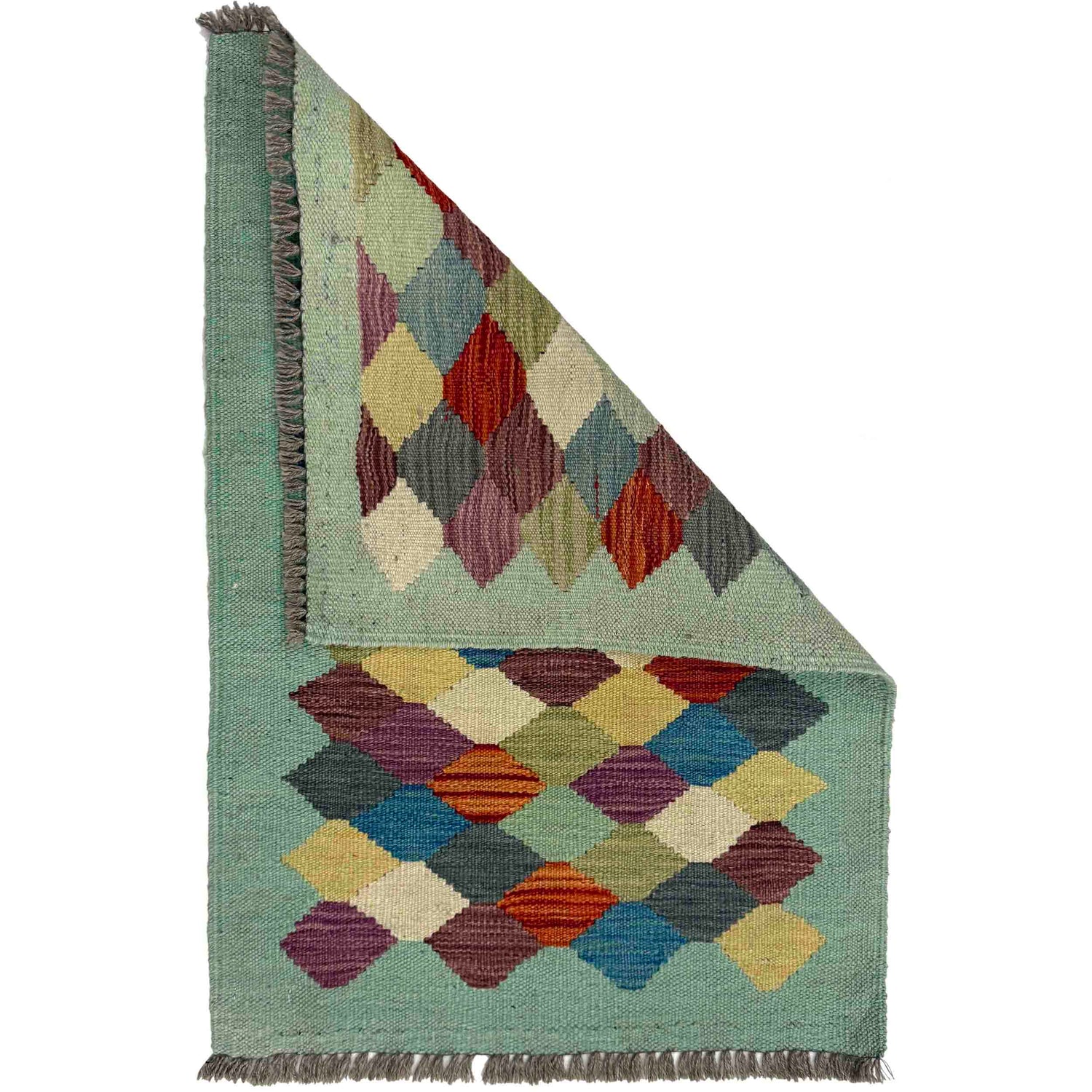 Hand Knotted Flatweave Kilim 1' 11" x 2' 9" ft / 58 x 85 cm - No. G38864