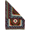 Multi Color ful Flat-Weave Wool Kilim 2' 1" x 2' 11" ft / 63 x 90 cm - No. G38869