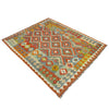 Handmade Vegetable Kelim 5' 0" x 6' 6" ft / 153 x 198 cm - No. G38872